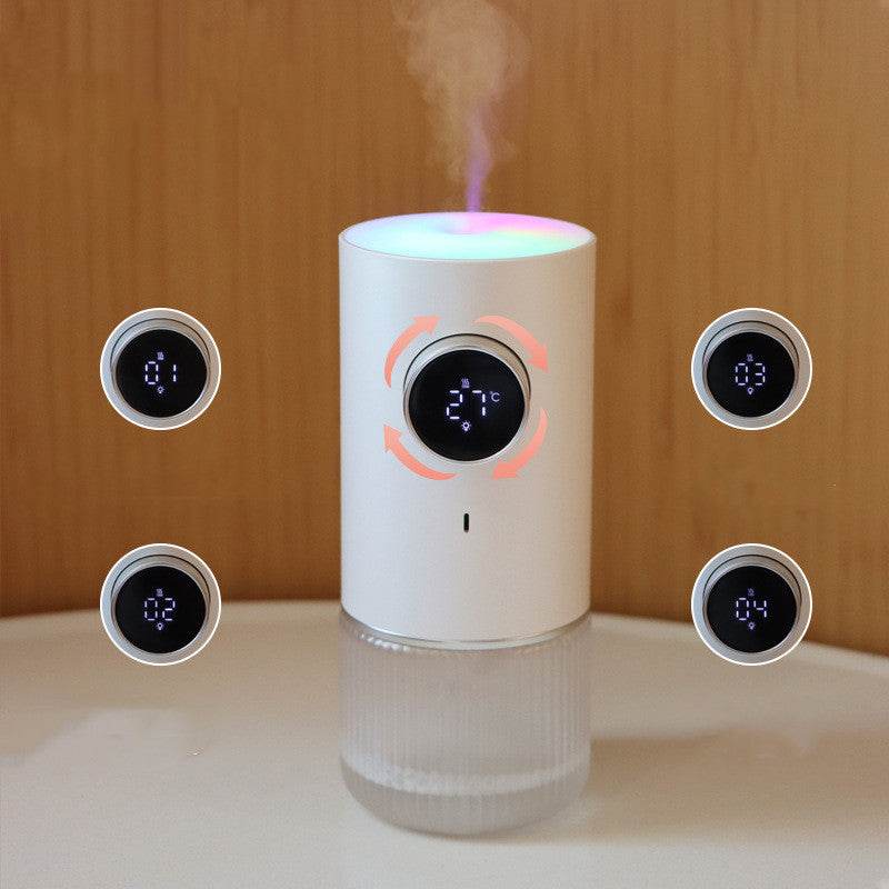 Colorful Atmosphere Lamp Humidifier - USB-C Facial Steamer for Relaxation - Buy Center