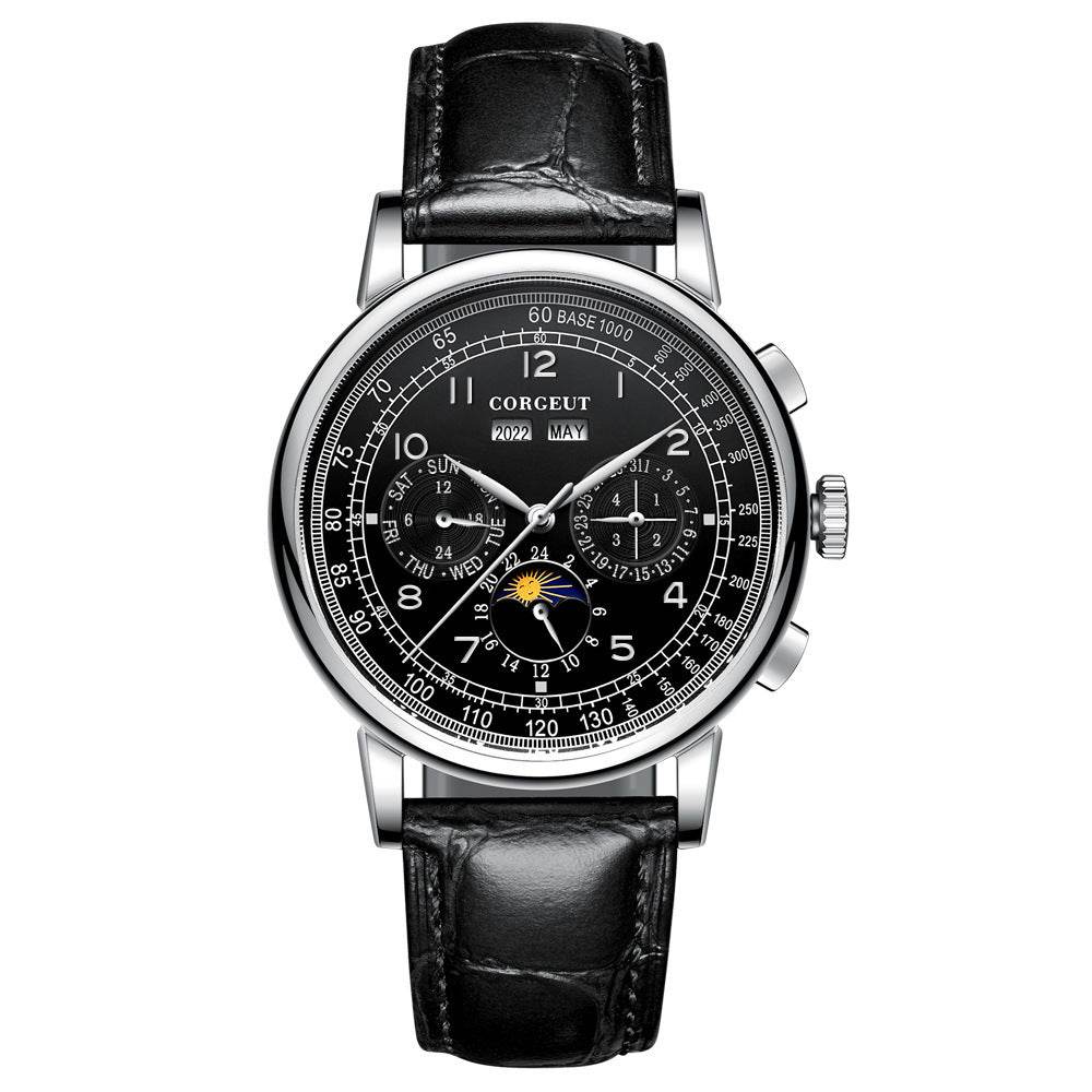 Men's Automatic Mechanical Watch - Waterproof Calendar & Stylish Design - Buy Center