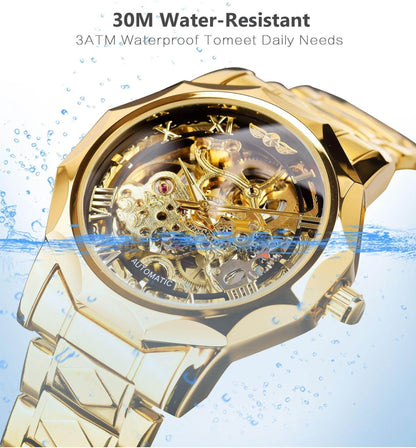 Retro Luxury Men's Automatic Mechanical Watch - Luminous, Stylish Design - Buy Center