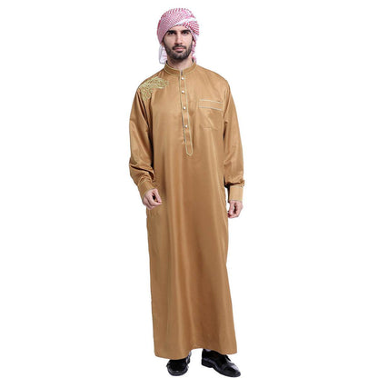 Stylish Arab Men's Robe - Comfortable Polyester Fabric for Any Occasion - Buy Center
