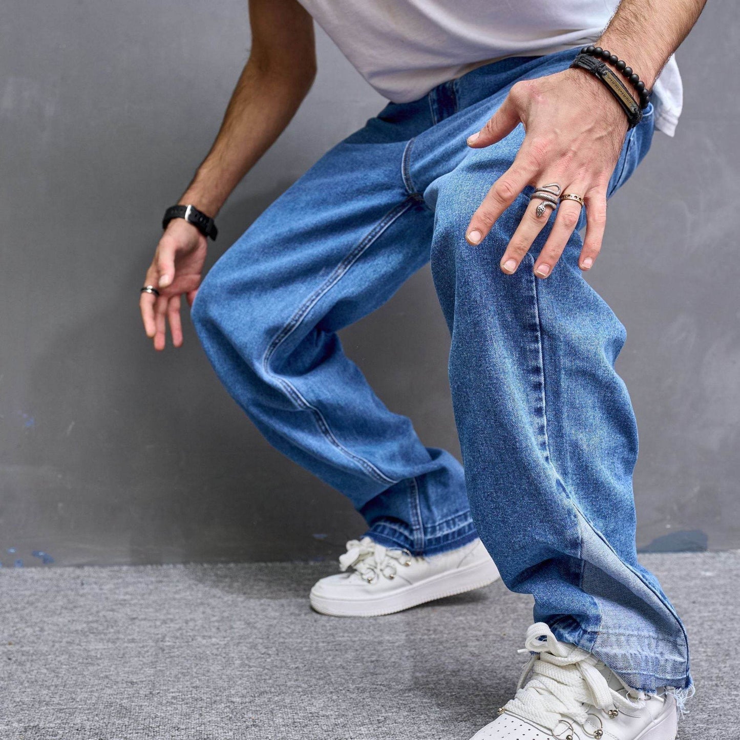 Vintage Casual Jeans for Men - American Style, Four Seasons Wear - Buy Center