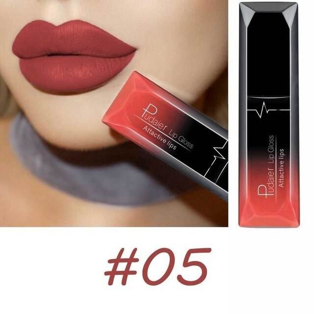 Makeup Matte Lip Gloss Lipstick - Long-Lasting, Waterproof, 21 Colors - Buy Center