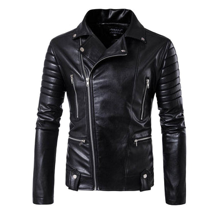 Trendy Men's Motorcycle Leather Jacket - Genuine Cow Split Suede 2025 - Buy Center