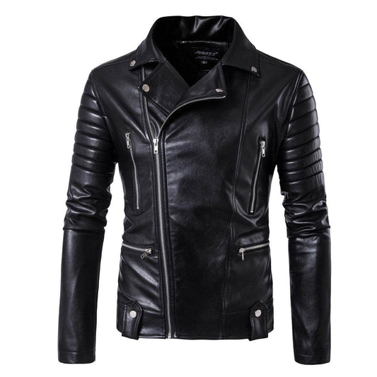 Trendy Men's Motorcycle Leather Jacket - Genuine Cow Split Suede 2025 - Buy Center