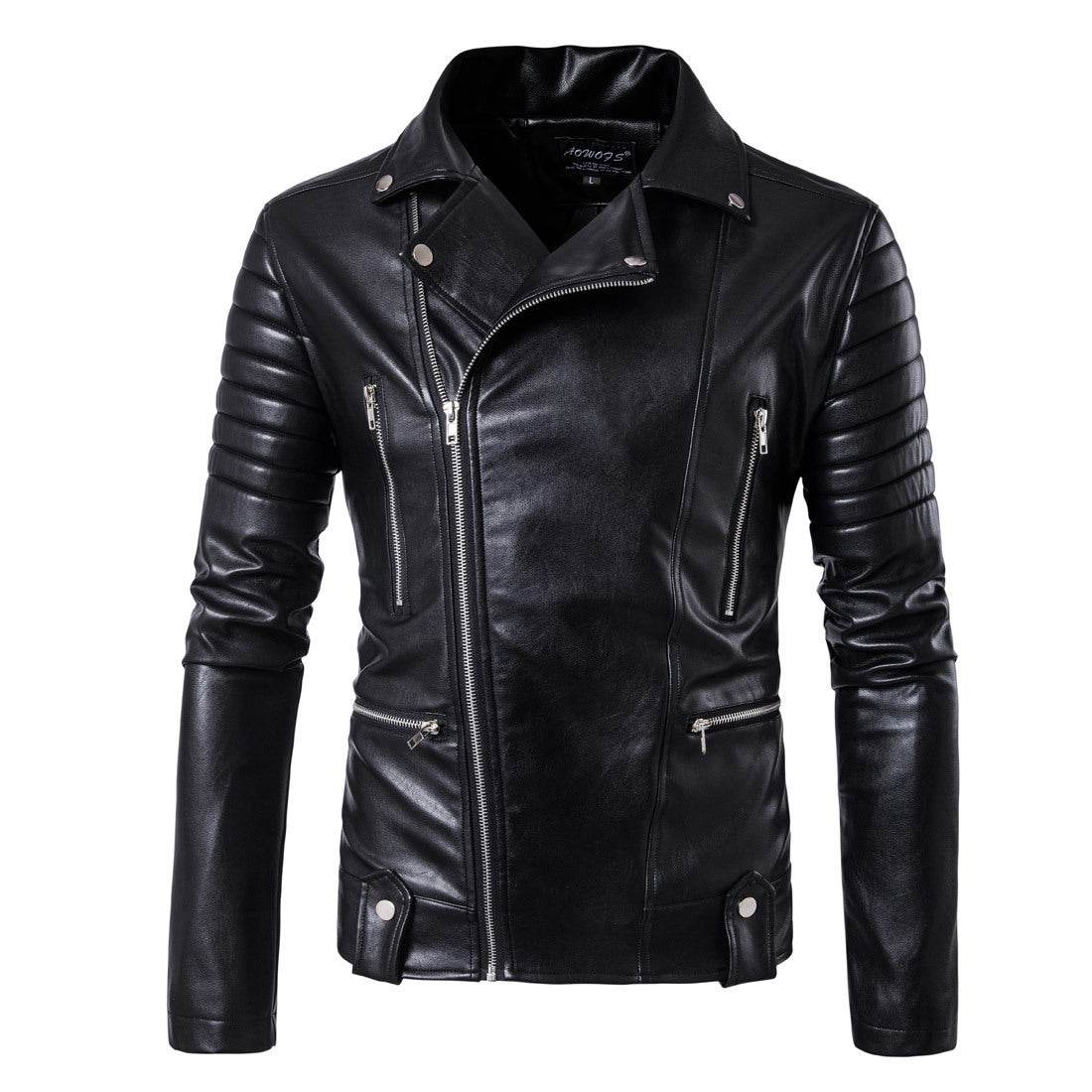Trendy Men's Motorcycle Leather Jacket - Genuine Cow Split Suede 2025 - Buy Center