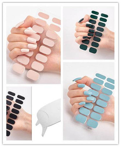 Waterproof Letter Color Nail Stickers - Long Lasting Stylish Designs - Buy Center