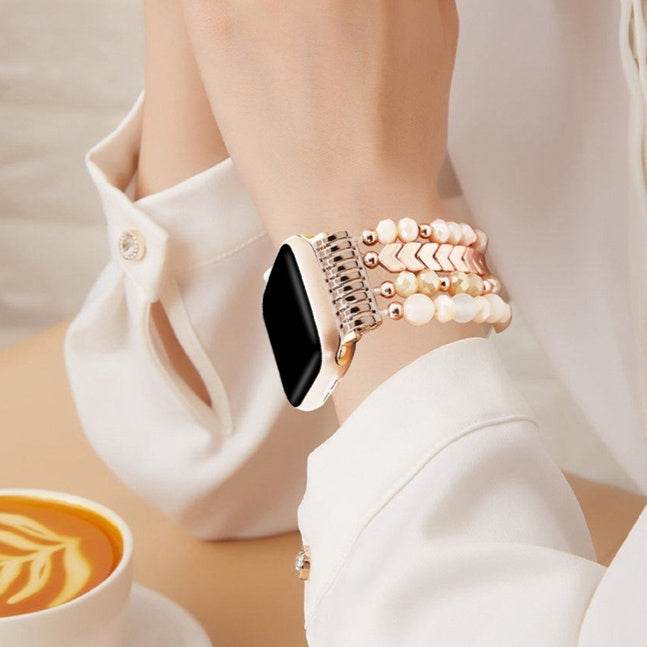 Fashion Crystal Beaded Watch Strap - Stylish & Durable for 38-49mm Watches - Buy Center