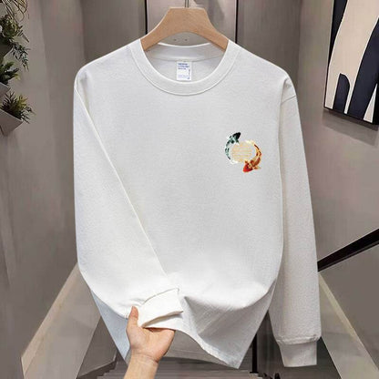 Buycenter Men's Trendy Cotton Long Sleeve T-shirt - Cartoon Design - Buy Center