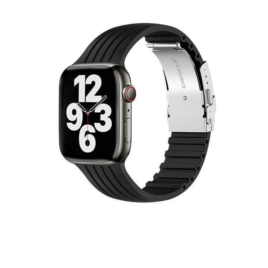 Buycenter Silicone Stripe iWatch Strap - Stylish & Comfortable for Men/Women - Buy Center