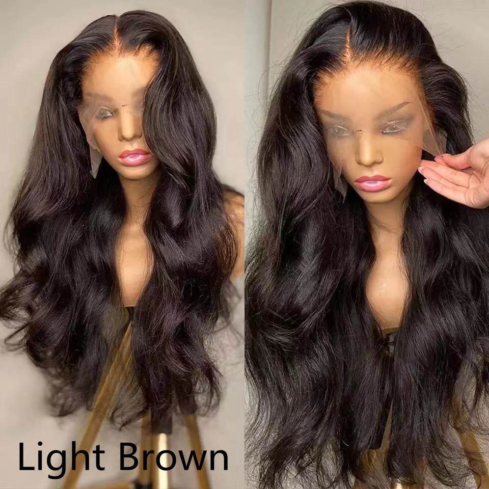 European & American Lace Wig - Long Curly Hair with Chic Middle Bangs - Buy Center