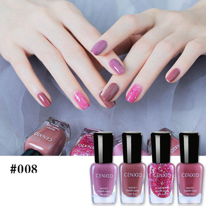 Water-Based Nail Polish Set - 4 Odorless Colors, Easy Peel-Off Formula - Buy Center