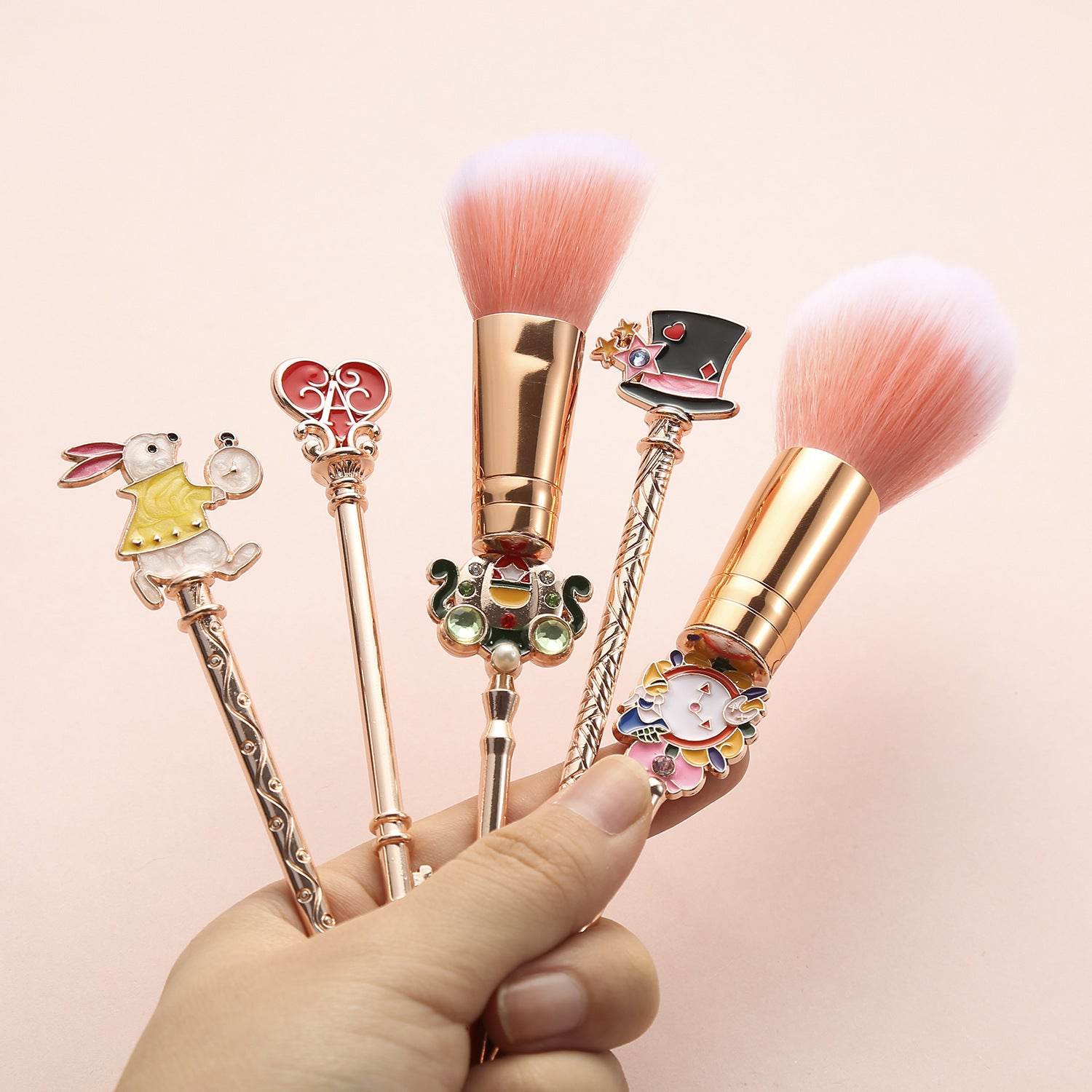 Elegant Rose Gold Makeup Brush - Lightweight & Perfect for All Skin Types - Buy Center