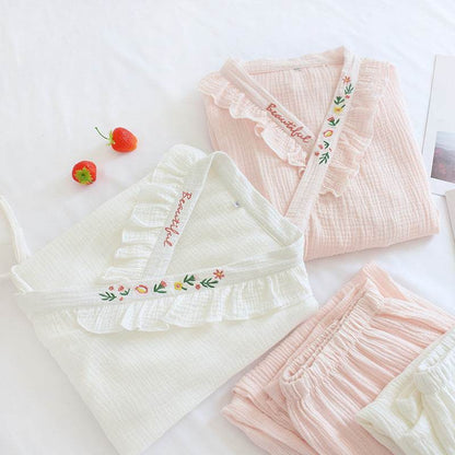 Comfortable All-Cotton Man Pajama Set - Stylish Sleepwear in Cherry Pink - Buy Center