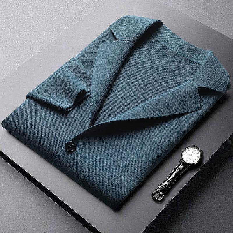 Buycenter Men's Slim Fit Knitted Cardigan - Stylish Long Sleeve Coat 2025 - Buy Center