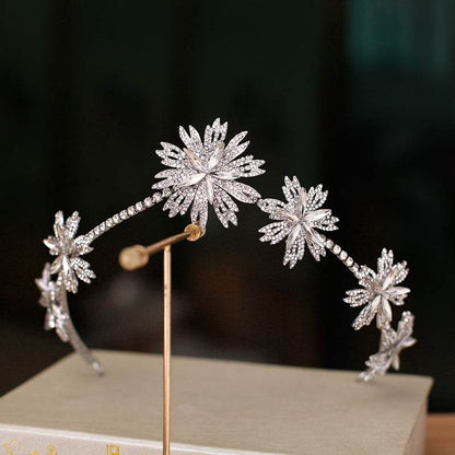 Exquisite Korean Flower Hair Accessories - Elegant Bridal Jewelry 2025 - Buy Center