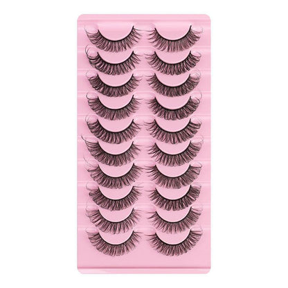 DD Curve False Eyelashes - Thick Handmade Volume, 10 Pairs Set - Buy Center