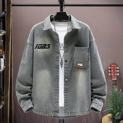 Buycenter Teenagers Loose Long-Sleeved Floral Shirt in Various Colors - Buy Center