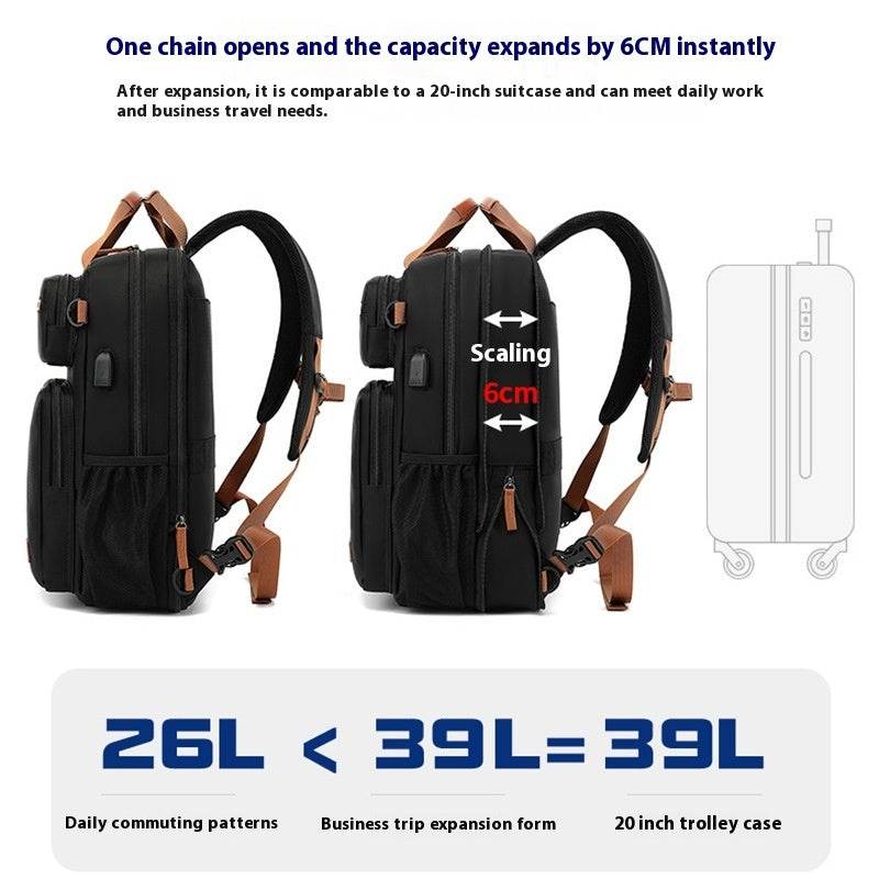 Large Capacity Waterproof Schoolbag - Men's 15.6-inch Laptop Backpack - Buy Center