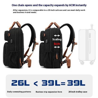 Large Capacity Waterproof Schoolbag - Men's 15.6-inch Laptop Backpack - Buy Center