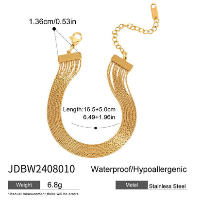 Buycenter Stainless Steel Multi-Layer Twin Bracelet - Stylish European Design - Buy Center