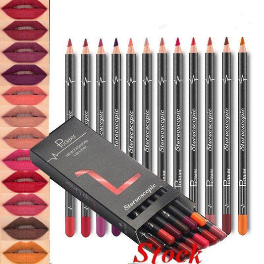 36 Color Waterproof Lip Liner - Non-Smudge & Long Lasting Shades - Buy Center