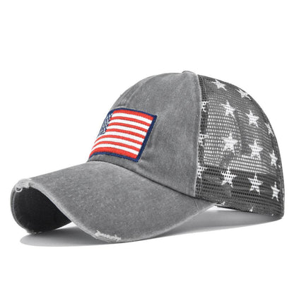 Buycenter American Flag Embroidered Cap - Adjustable Baseball Hat - Buy Center