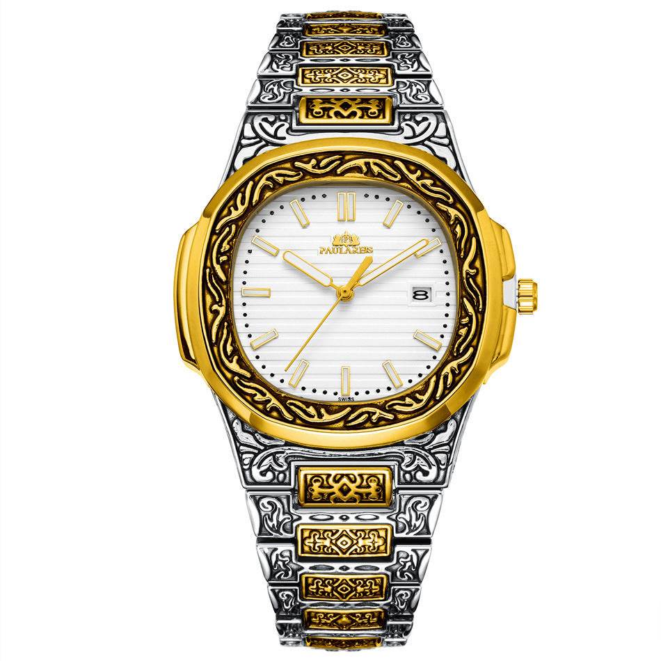 Carved Quartz Parrot Calendar Watch - Glow-in-the-Dark Waterproof Style - Buy Center