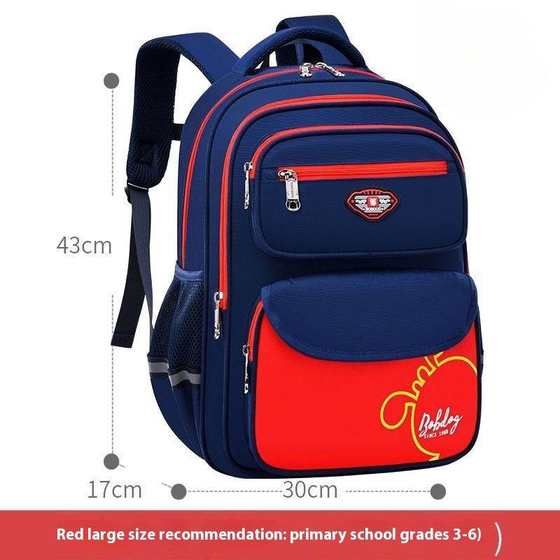 Large Capacity Lightweight Schoolbag - Cute Animal Print for Boys 2025 - Buy Center