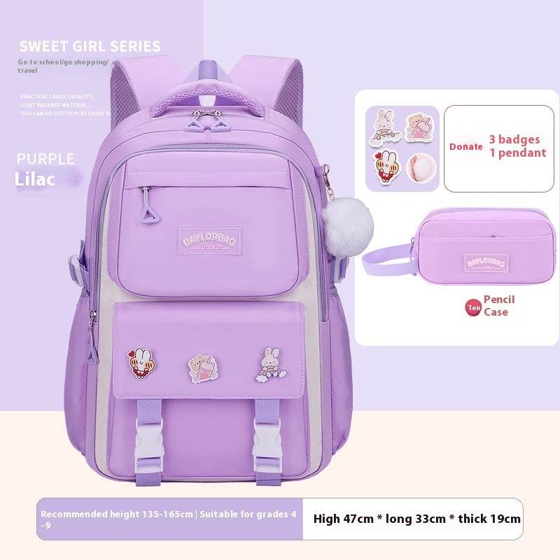 Large Capacity Student Backpack - Comfortable Design for Grades 1-12 - Buy Center