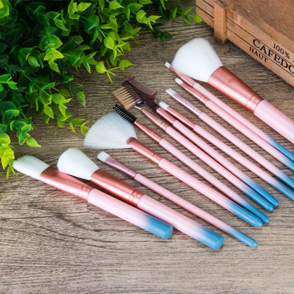 Buy Center 12 Makeup Brushes Set - Premium Soft Synthetic for Flawless Look - Buy Center