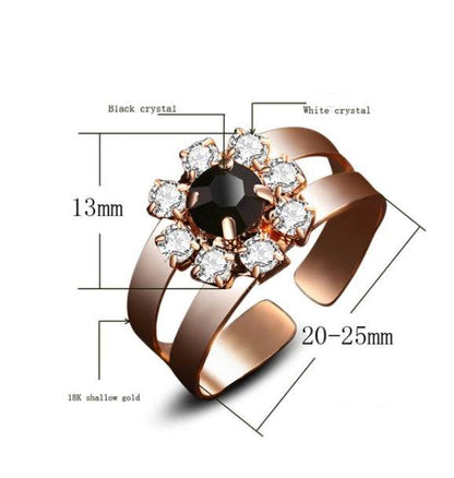 Elegant Flower Jewelry Set - Silver Necklace, Earrings, Ring & Bracelet - Buy Center