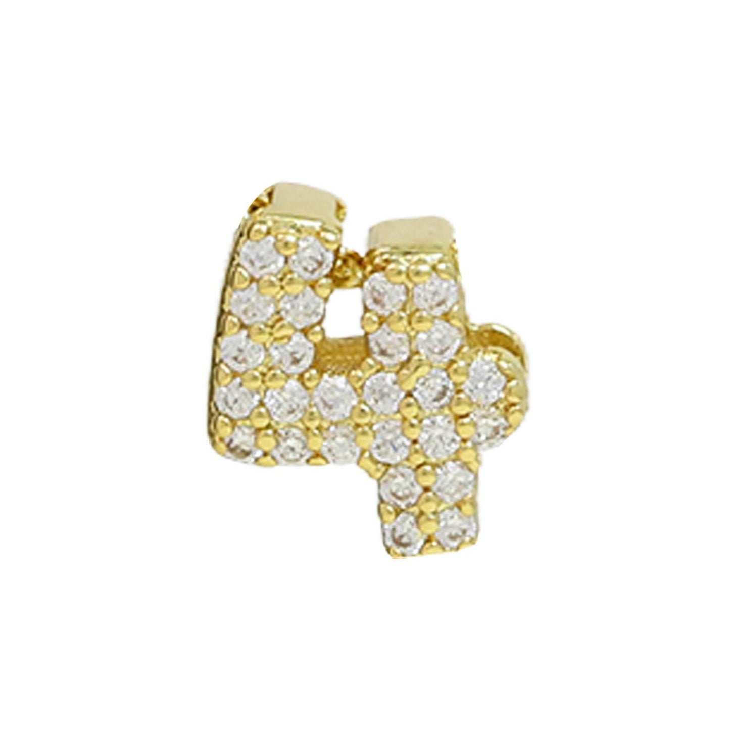 18K Zircon Brass Year Pendant Charm 2025 - DIY Jewelry Craft Accessory - Buy Center