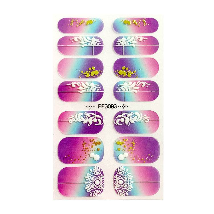 Amazon Fashion 3D Embossed Nail Stickers - Elegant Crystal Design 2025 - Buy Center