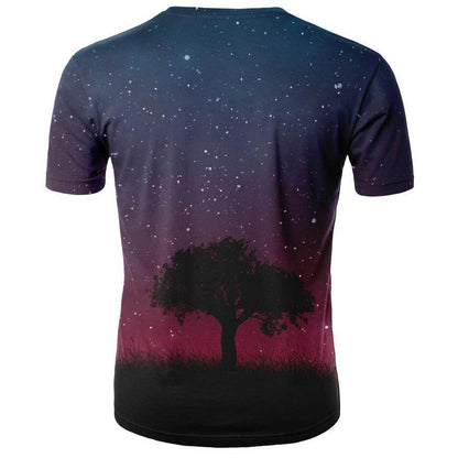 Men's 3D Digital Printing Slim Fit T-Shirt - Summer Style & Comfort - Buy Center