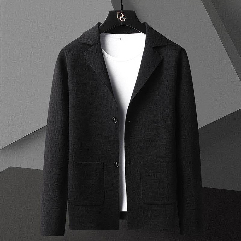 Buycenter Men's Slim Fit Knitted Cardigan - Stylish Long Sleeve Coat 2025 - Buy Center