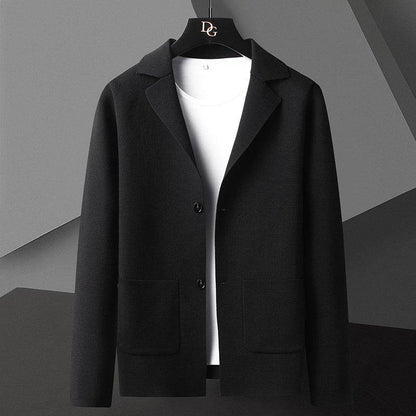 Buycenter Men's Slim Fit Knitted Cardigan - Stylish Long Sleeve Coat 2025 - Buy Center