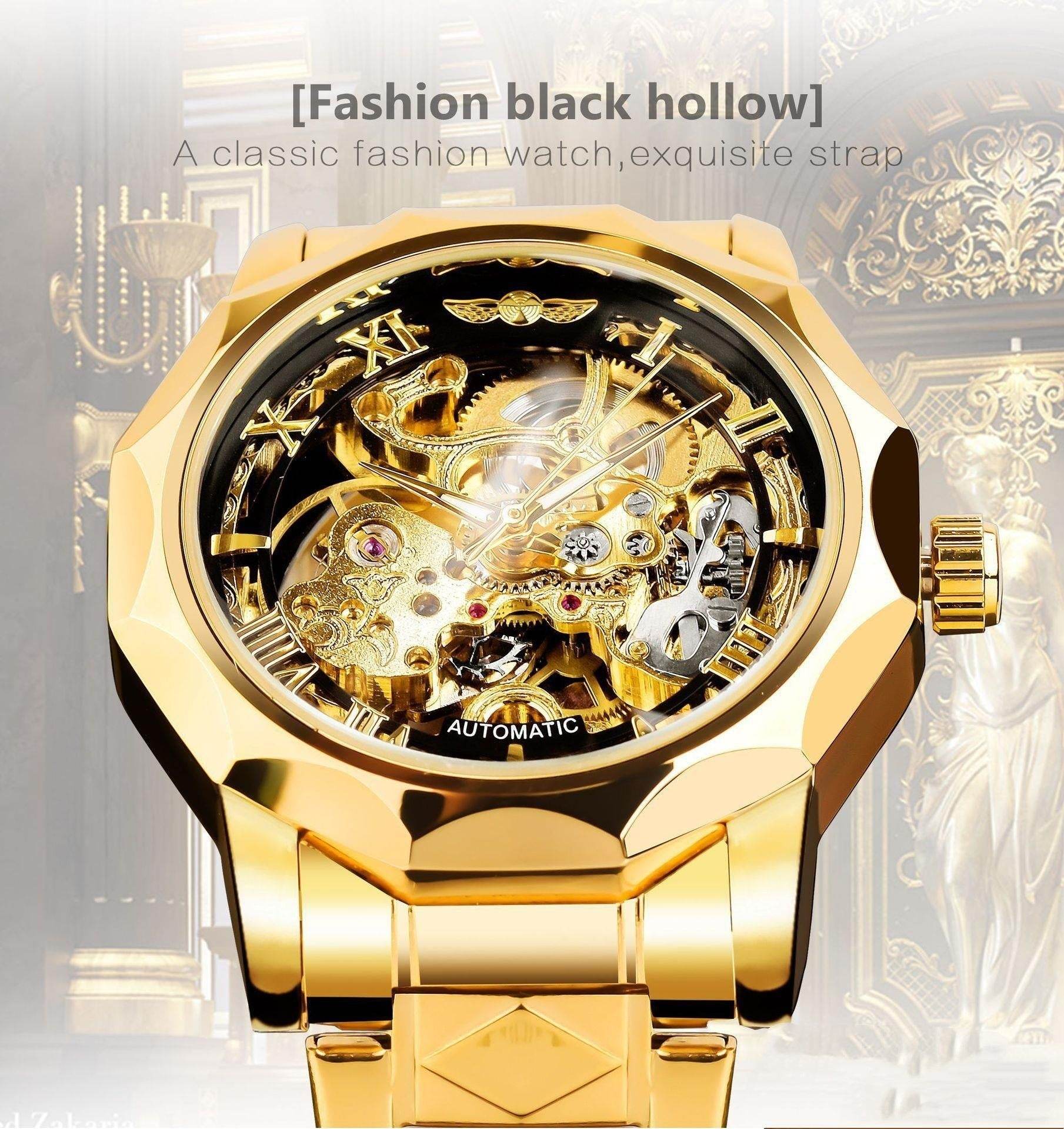 Retro Luxury Men's Automatic Mechanical Watch - Luminous, Stylish Design - Buy Center
