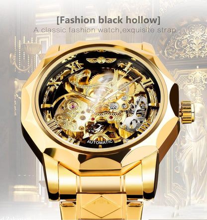 Retro Luxury Men's Automatic Mechanical Watch - Luminous, Stylish Design - Buy Center