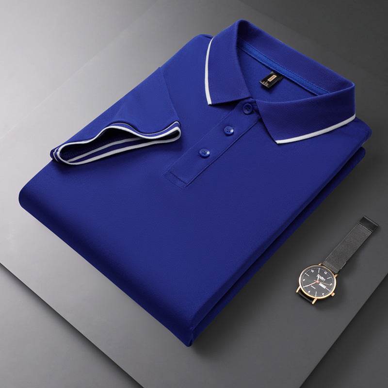Men's Solid Polo Shirt - Short Sleeve Cotton T-Shirt in Vibrant Colors - Buy Center