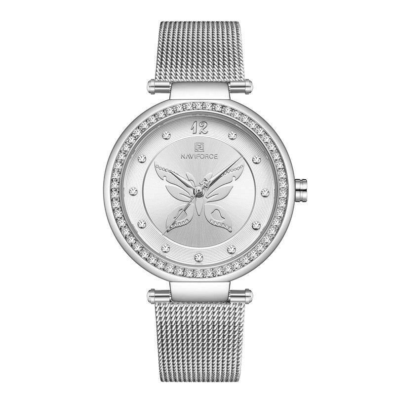 Elegant Women's Stainless Steel Fashion Watch - Chic Round Design 2025 - Buy Center
