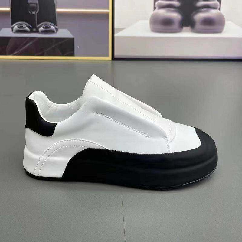 Genuine Leather Slip-On Casual Running Shoes - Breathable & Stylish Comfort - Buy Center