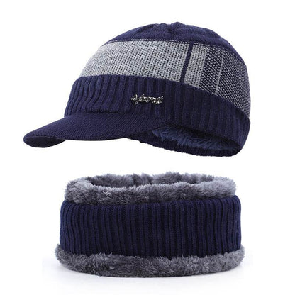 Plus Velvet Bib Hat for Men - Stylish Beret for Autumn & Winter Looks - Buy Center