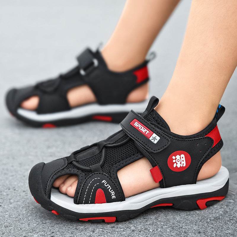 Stylish Anti-Slip Children's Sports Sandals - Velcro Closure & Soft Sole - Buy Center