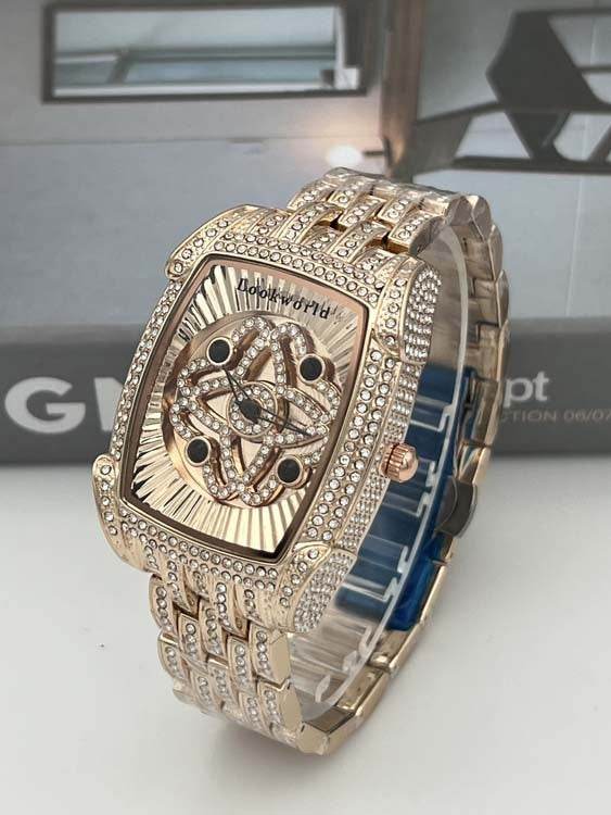 Women's Gold Diamond Bracelet Quartz Watch - Stylish & Waterproof 2025 - Buy Center