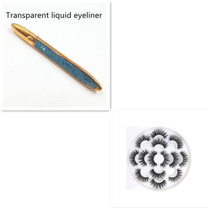 Multicolor Self-Adhesive Eyeliner False Eyelashes - Easy Application & Versatile Styles - Buy Center