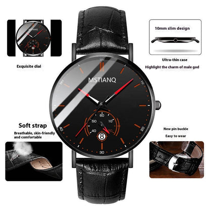Trade Watch Stylish Black Technology Belt - Refined Steel Design, Trendy Look - Buy Center
