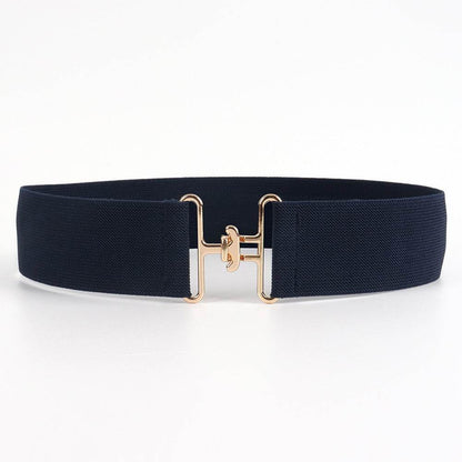 Women's Elastic Belt with Simple Buckle - Stylish & Adjustable for Any Outfit - Buy Center