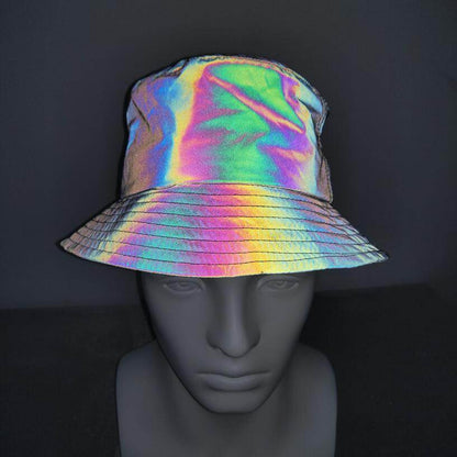 Buycenter Colorful Reflective Bucket Hat - Sunshade for Summer Style - Buy Center