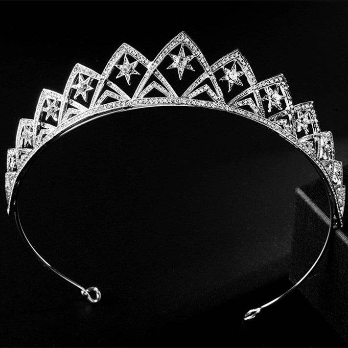 XingX Bridal Crown Headband - Elegant European Hair Jewelry for Weddings - Buy Center
