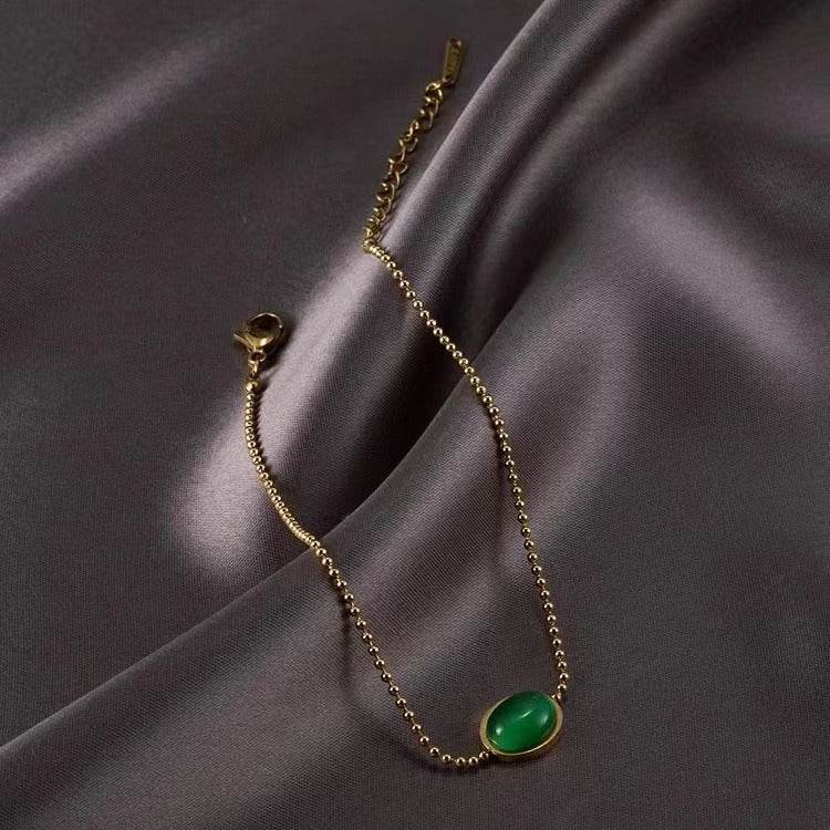 Luxury Titanium Steel Anklet - Non-Fading Gold Flower Design for Women - Buy Center